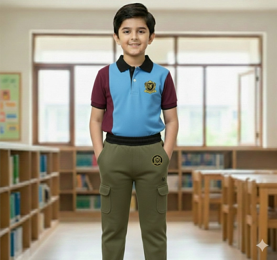 👕✨ DFF Luxury Boys Polo & Cargo Pant Set – প্রিমিয়াম স্টাইলিশ বয়েজ আউটফিট 👖🧢