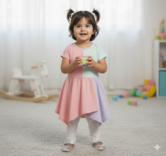 ✨ DFF Luxury Girls Dress 👗  Premium Quality Stylish Kids Party Wear | প্রিমিয়াম গার্লস ড্রেস