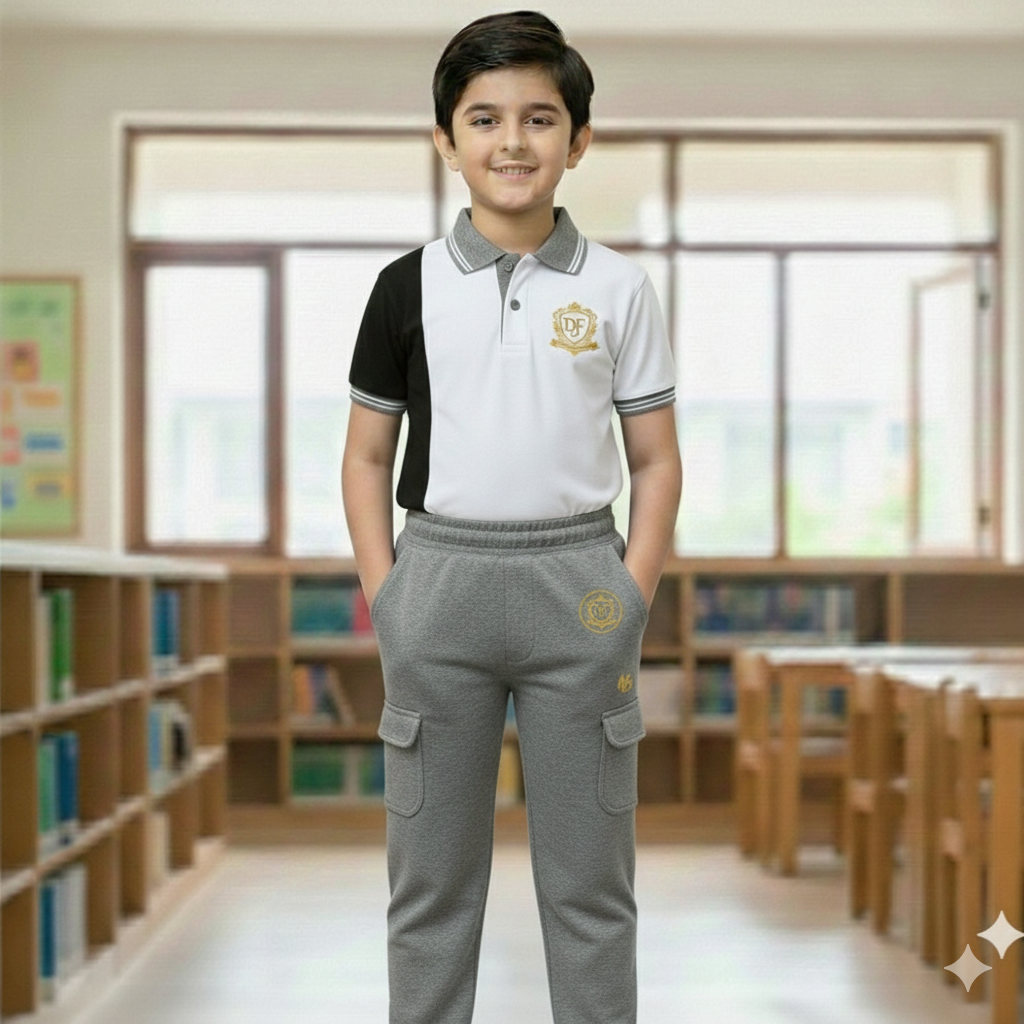 👕✨ DFF Luxury Boys Polo & Cargo Pant Set – প্রিমিয়াম স্টাইলিশ বয়েজ আউটফিট 👖🧢